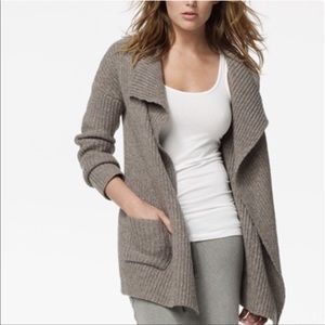 James Perse Chunky Oversized Wool Blend Cardigan